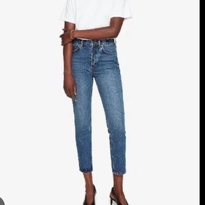 Anine Bing Classic Blue Ankle Jeans
